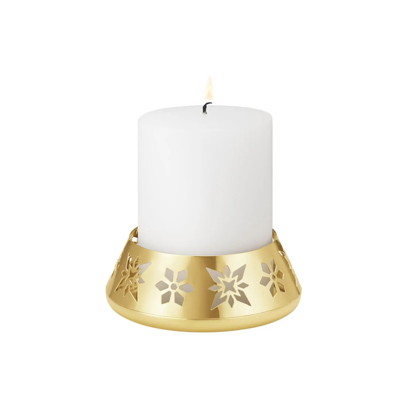 Outlet Georg Jensen 2024 Lysestage til bloklys, guld