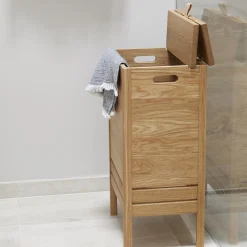 Best Form & Refine A Line Laundry Box, oiled oak