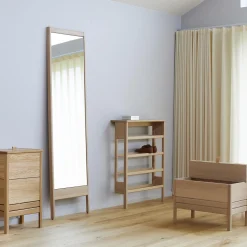 Clearance Form & Refine A Line Mirror, white oak