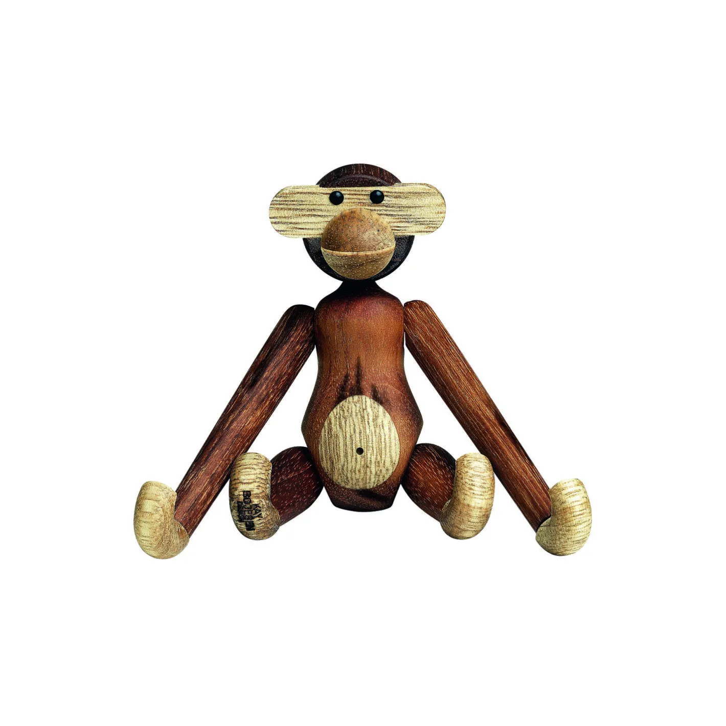 Kay Bojesen Denmark Abe mini, teak/limba> Figurer & Glaskunst
