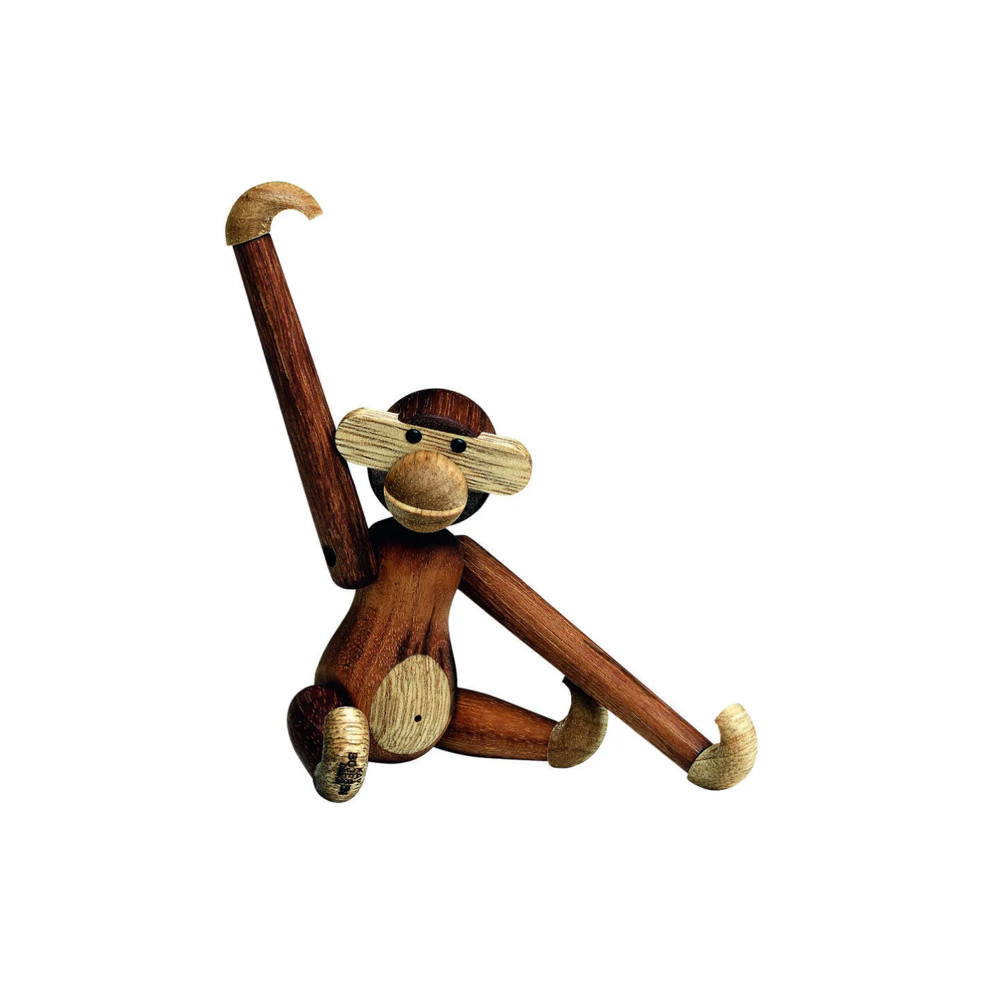 Kay Bojesen Denmark Abe mini, teak/limba> Figurer & Glaskunst