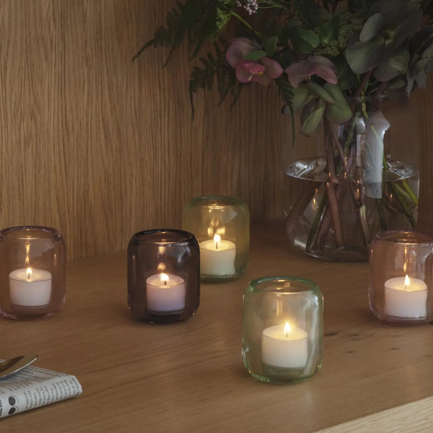 Outlet Eva Solo Acorn fyrfadsstager 2 stk, rose