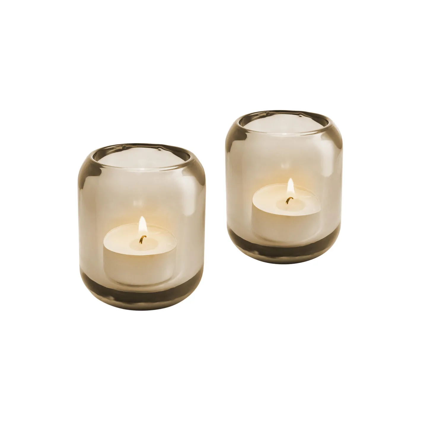 Eva Solo Acorn fyrfadsstager 2 stk., hazel brown