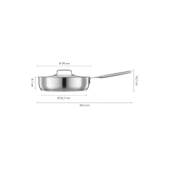 Sale Fiskars All Steel sauterpande med låg Ø 26 cm