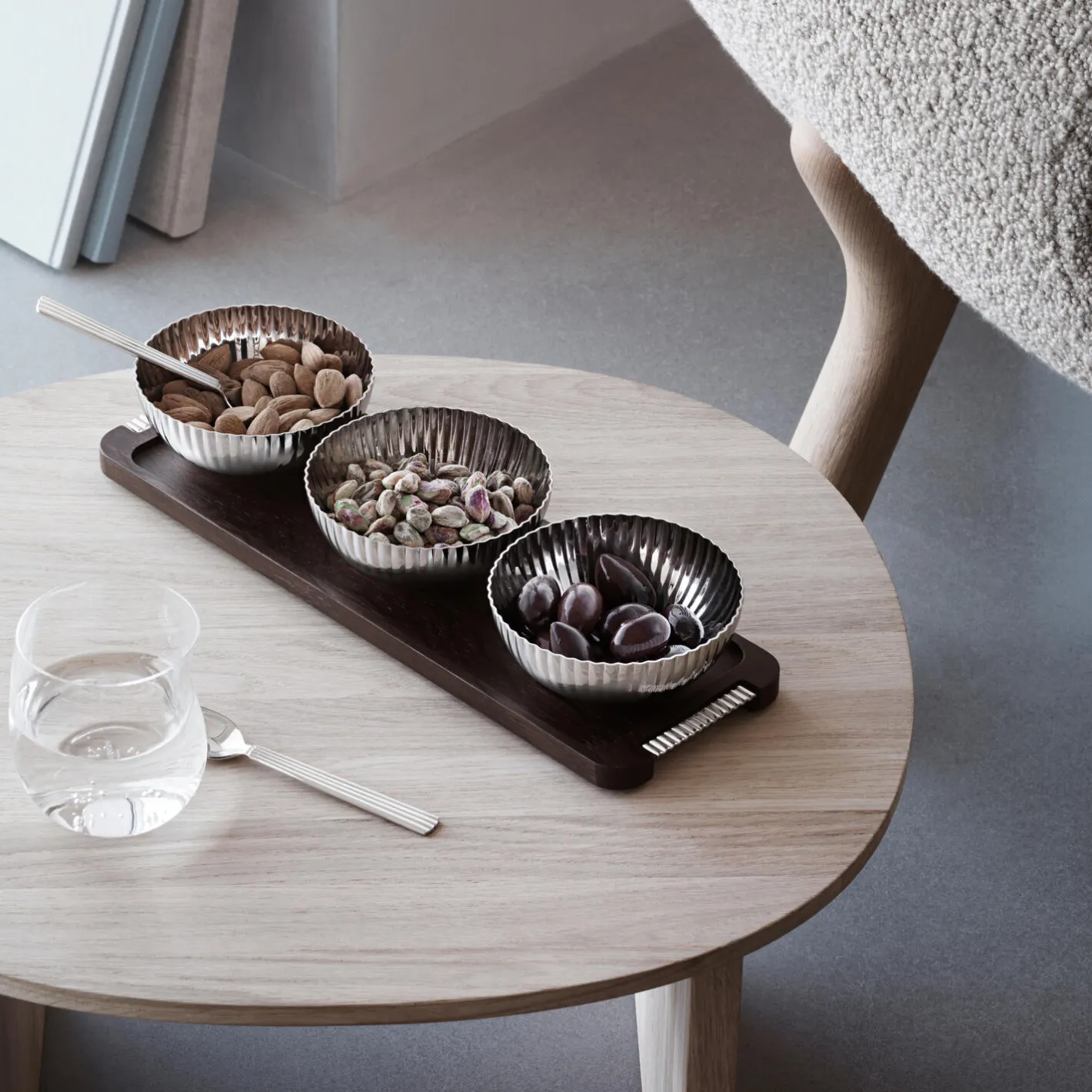 Georg Jensen Bernadotte bakke med skåle> Skåle, Bakker & Fade