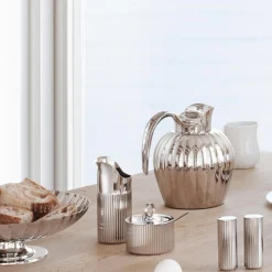 Georg Jensen Bernadotte sukkerskål med ske> Kaffe- & Teudstyr