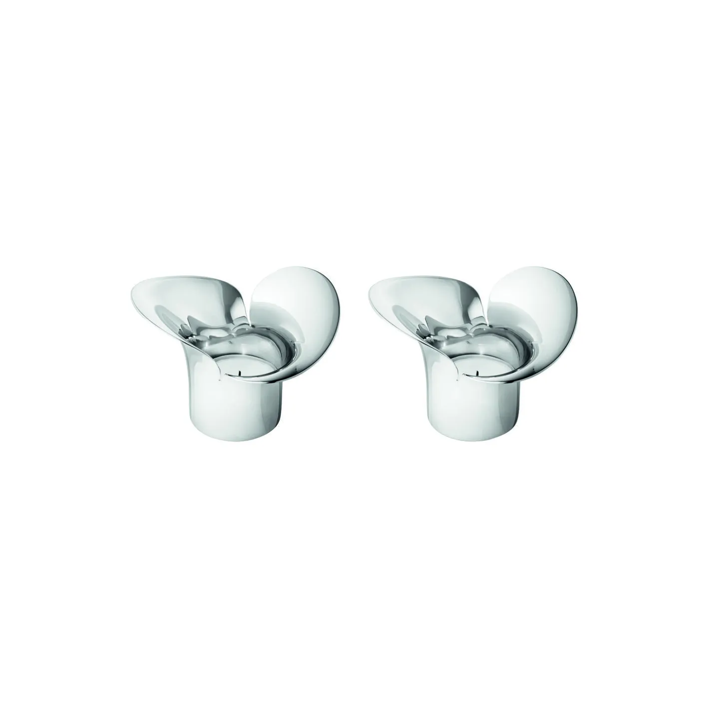 Georg Jensen Bloom Botanica fyrfadsstage 2 stk> Lysestager