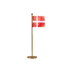 Piet Hein Bordflagstang, messing> Pynt