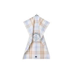 Lexington Botanical Checked Organic Cotton Kitchen Towel,><noscript><img width=