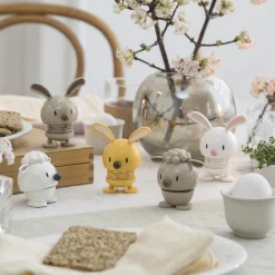 Hoptimist Bunny, white> Figurer & Glaskunst
