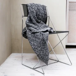 New ELVANG Cable plaid, grey/black grey/black, grey/black