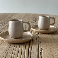 Hot HOEME Copenhagen CAPRI Espresso Sæt, mat taupe
