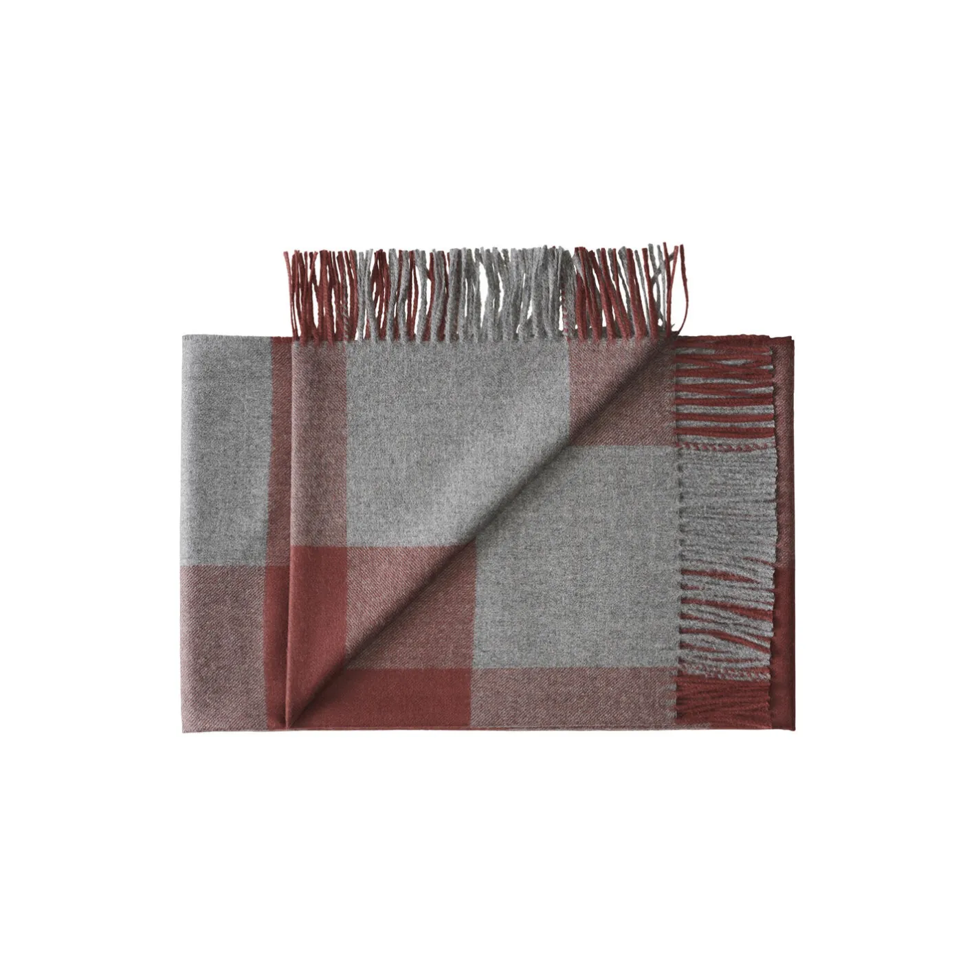 Hot Silkeborg Uldspinderi Caracas plaid, 03524 beetroot