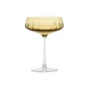 Louise Roe Champagne Coupe Single Cut, amber> Glas