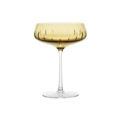 Louise Roe Champagne Coupe Single Cut, amber> Glas