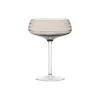 Louise Roe Champagne Coupe Triple Cut, smoke> Glas