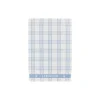 Lexington Checked Organic Cotton Terry Kitchen Towel, white/blue> Køkkentekstiler