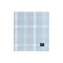Lexington Checked Recycled Cotton Oxford Tablecloth, blue/white> Bordtekstiler