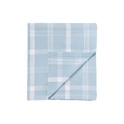 Lexington Checked Recycled Cotton Oxford Tablecloth, blue/white> Bordtekstiler