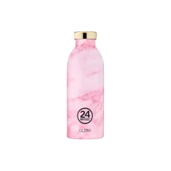 24Bottles Clima Termoflaske, pink marble> To Go