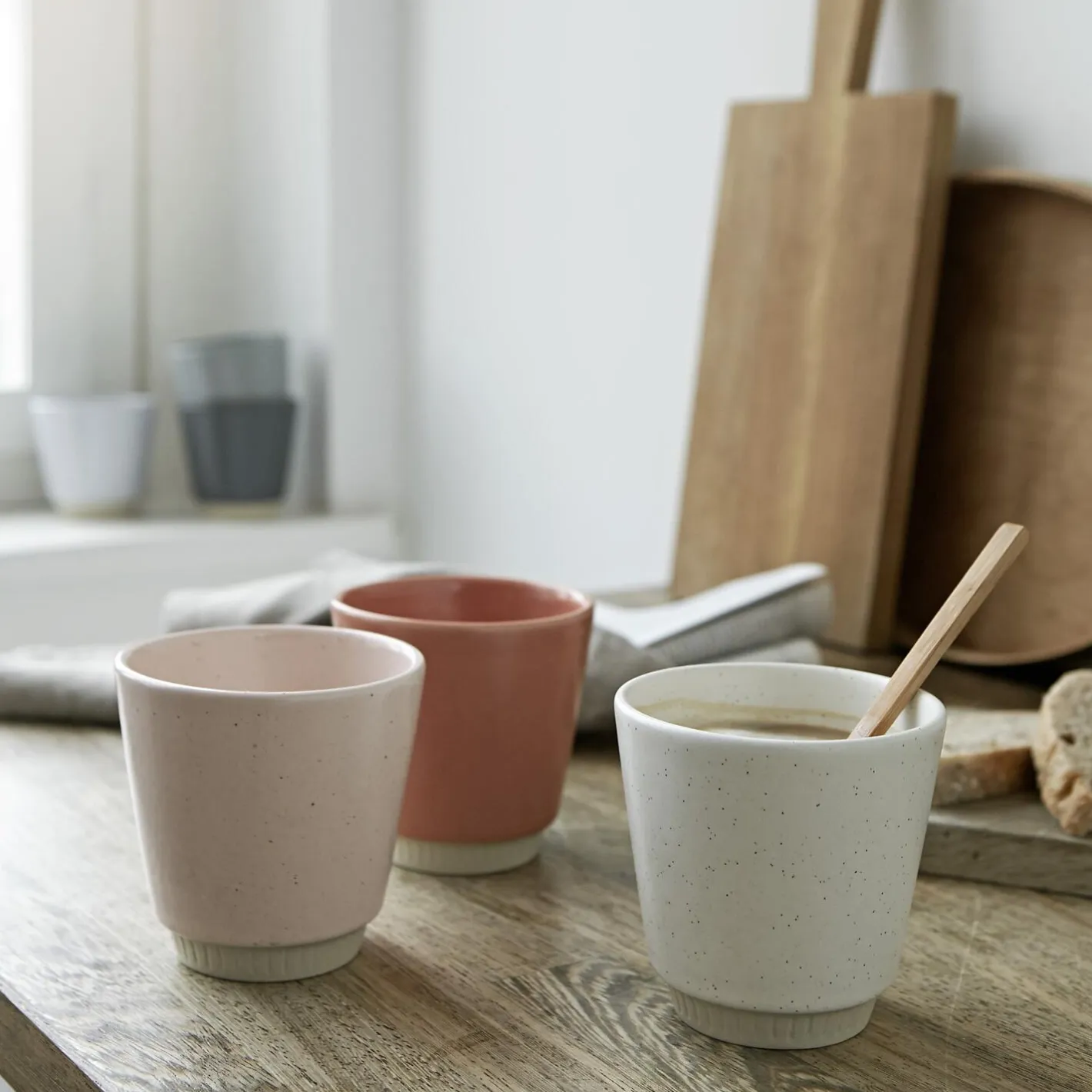 Outlet Knabstrup Keramik Colorit kop, coral