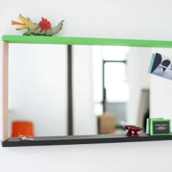 Hot Vitra Colour Frame Mirror Small, green/pink