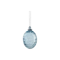 Kodanska Danish Summer Easter Egg, blue smoke