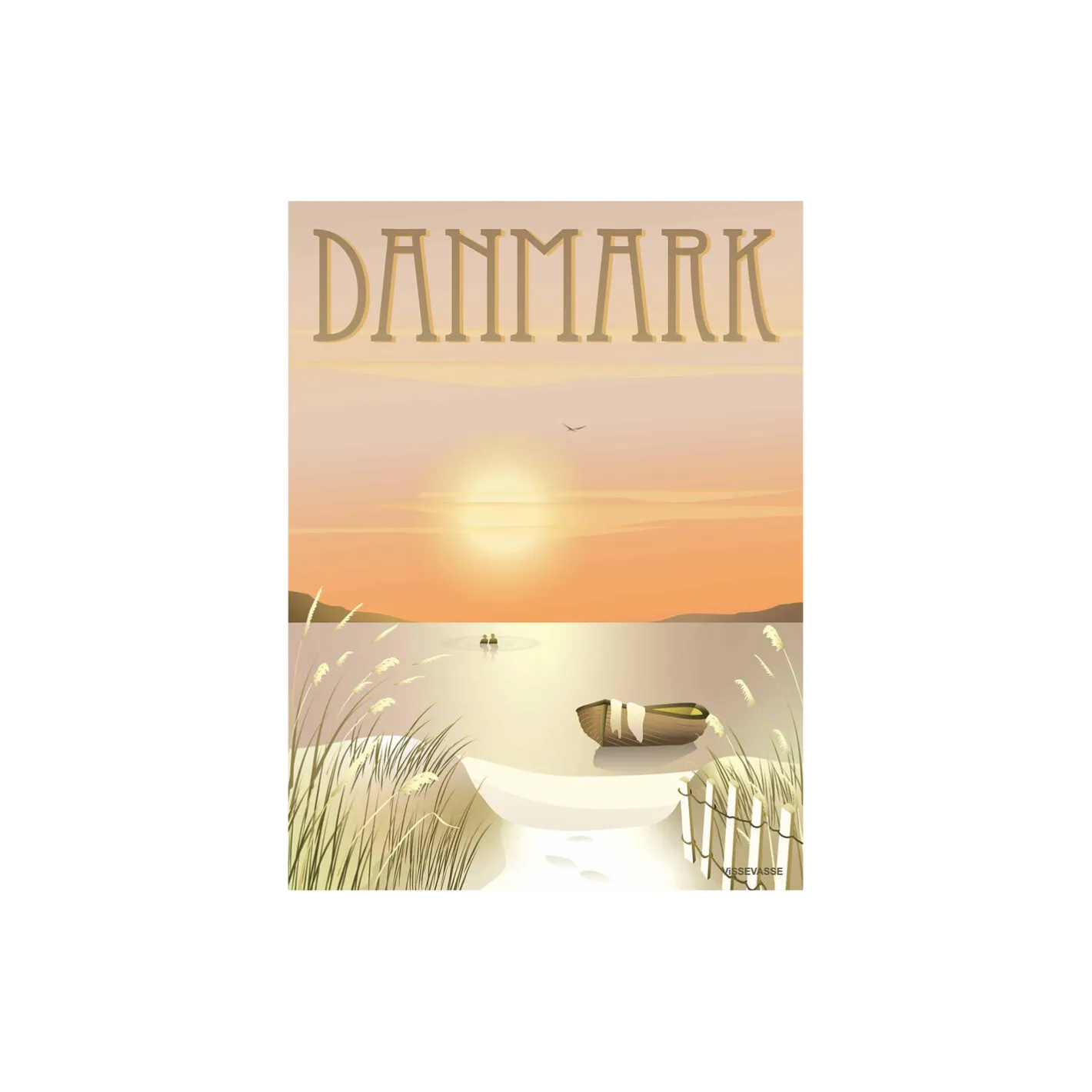 Sale ViSSEVASSE DANMARK klitterne plakat