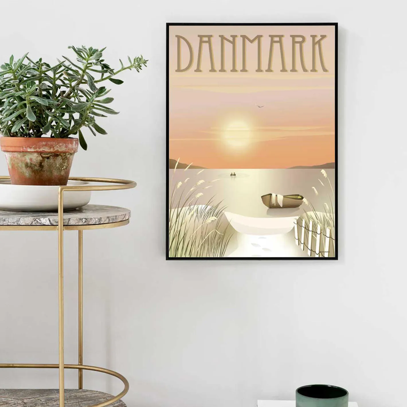 Sale ViSSEVASSE DANMARK klitterne plakat
