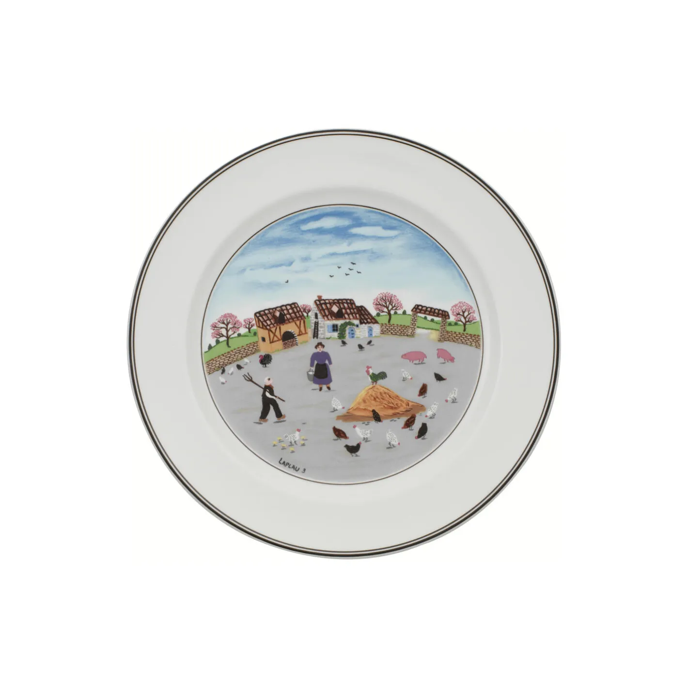 Villeroy & Boch Design Naif tallerken Ø 27 cm, poultry farm> Tallerkener