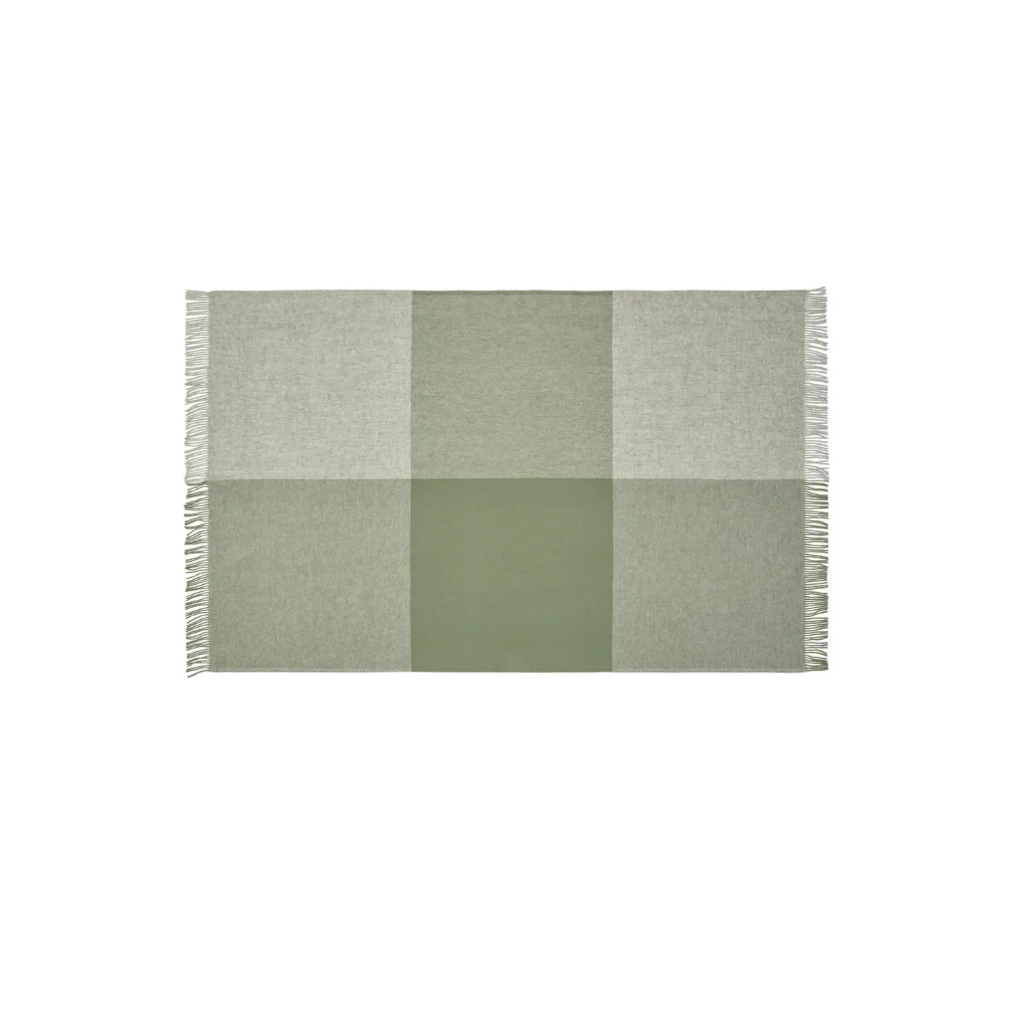 Clearance Silkeborg Uldspinderi Drejø plaid, 05202 sage