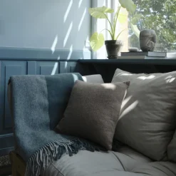 Outlet Silkeborg Uldspinderi Drejø plaid, 05204 sea