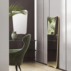GUBI F.A. 33 Wall Mirror, polished brass><noscript><img width=