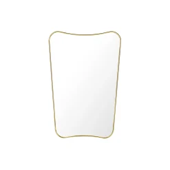 GUBI F.A. 33 Wall Mirror, polished brass> Vægspejle