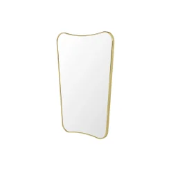 GUBI F.A. 33 Wall Mirror, polished brass> Vægspejle