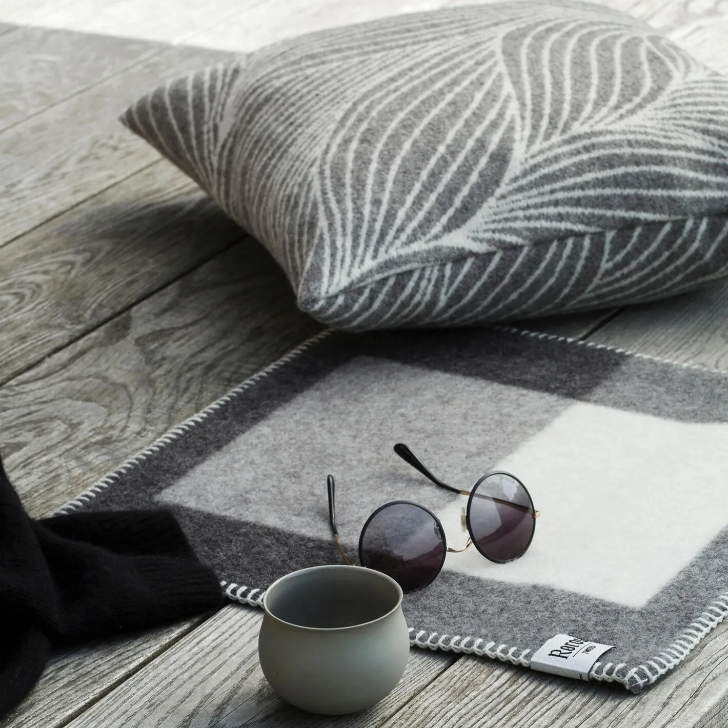 Røros Tweed FLETTE Cushion, natural natural, natural