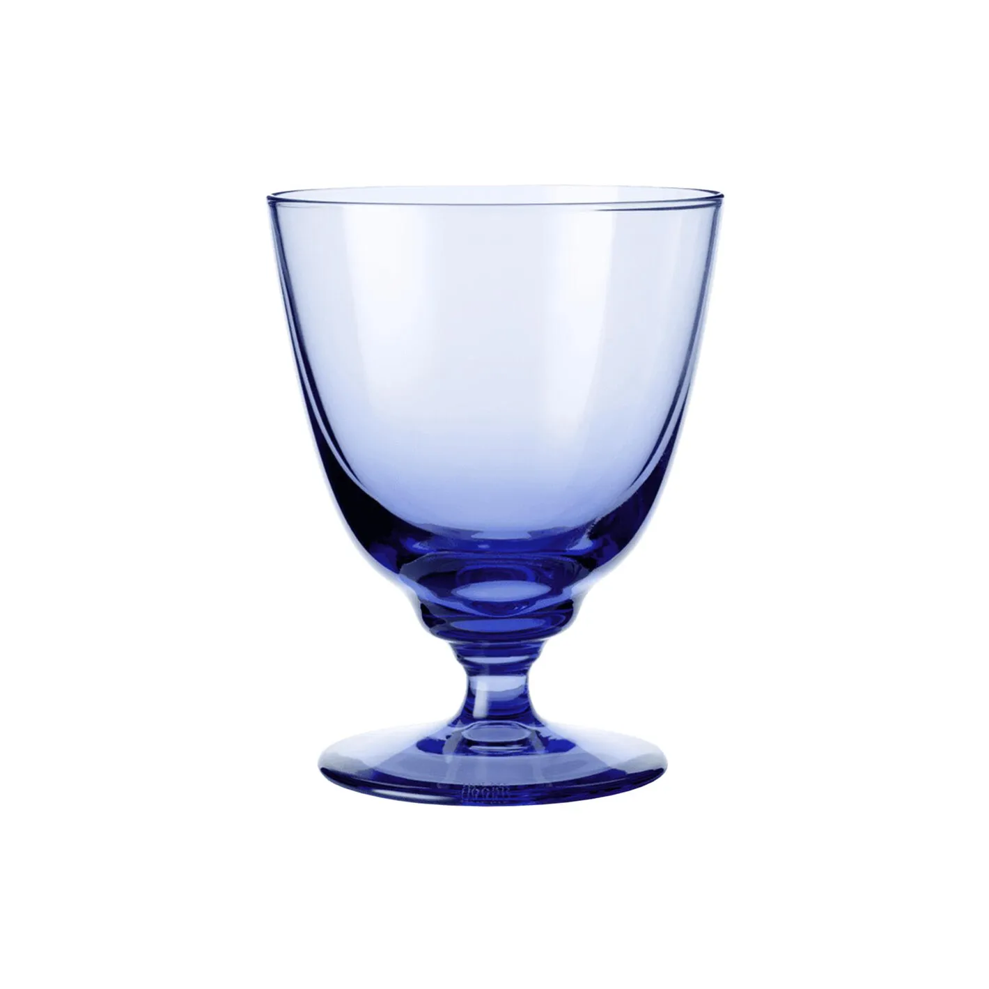 Best Holmegaard Flow glas på fod, mørk blå mørk blå