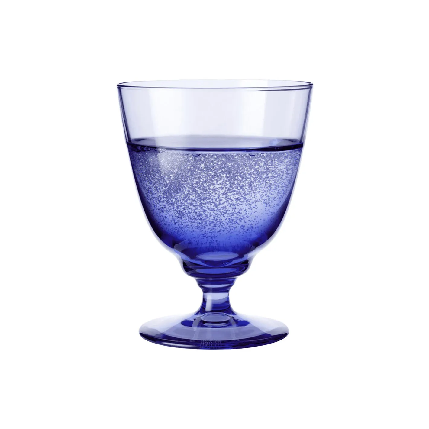Best Holmegaard Flow glas på fod, mørk blå mørk blå