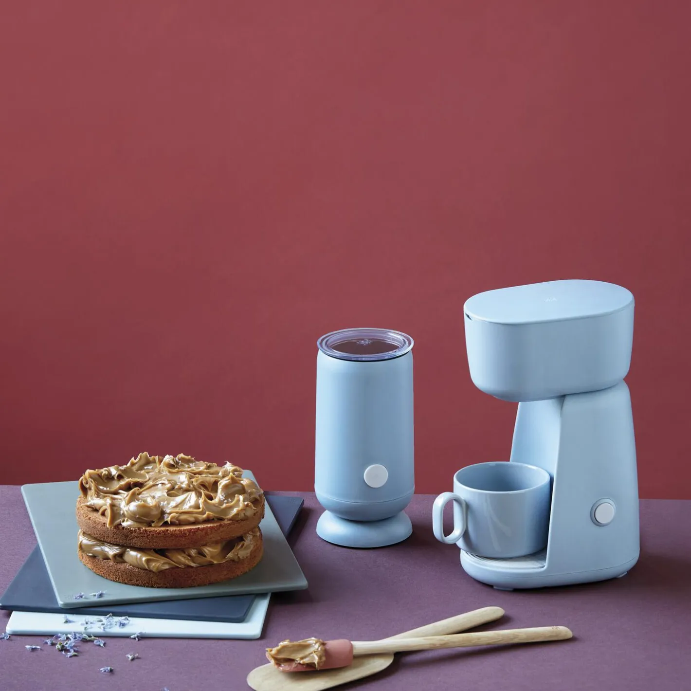 Outlet RIG-TIG FOODIE single cup kaffemaskine, light blue