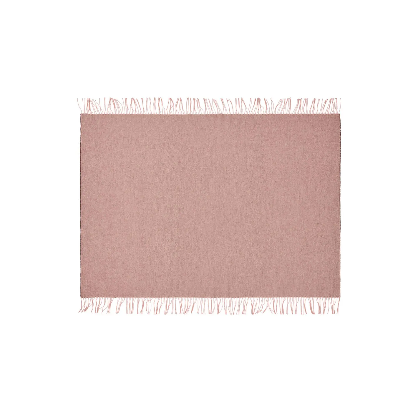 Silkeborg Uldspinderi Franja plaid, 01232 pink-brown