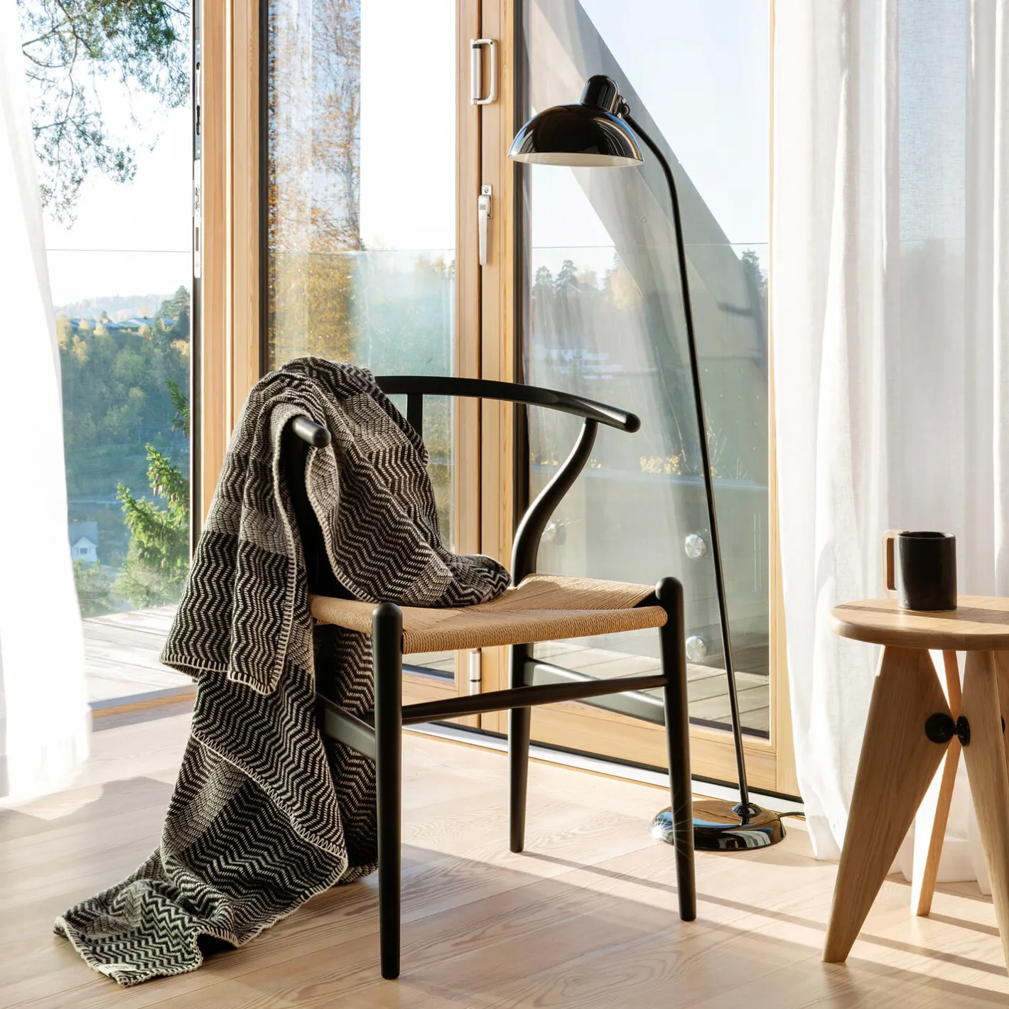 Sale Røros Tweed FRI Throw, gray day