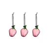 Iittala Glass jordbær 3-pak, pink> Figurer & Glaskunst