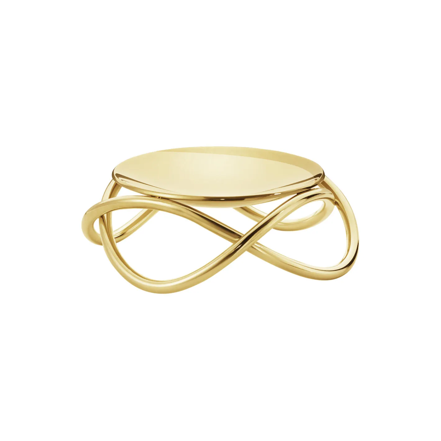 Georg Jensen Glow lysestage, gold> Lysestager