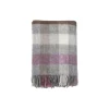 Clearance Klippan Yllefabrik Gotland multi uld plaid, multi pink