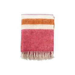 New Klippan Yllefabrik Gotland stripe plaid, cerise