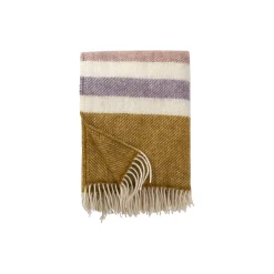 Klippan Yllefabrik Gotland stripe plaid, pastel> Plaider
