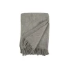 Online Klippan Yllefabrik Gotland uld plaid, natural grey