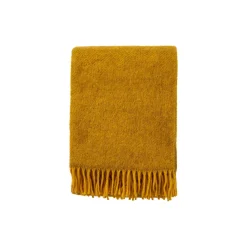 Klippan Yllefabrik Gotland uld plaid, yellow> Plaider
