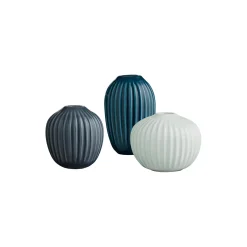Kähler Hammershøi vase miniature 3 stk, grøn> Vaser