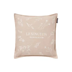 Lexington Herbarium Linen/Cotton Cushion Cover, beige/white> Pyntepuder & Hynder